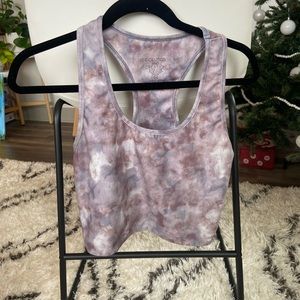 Tie Die Workout Crop Tank